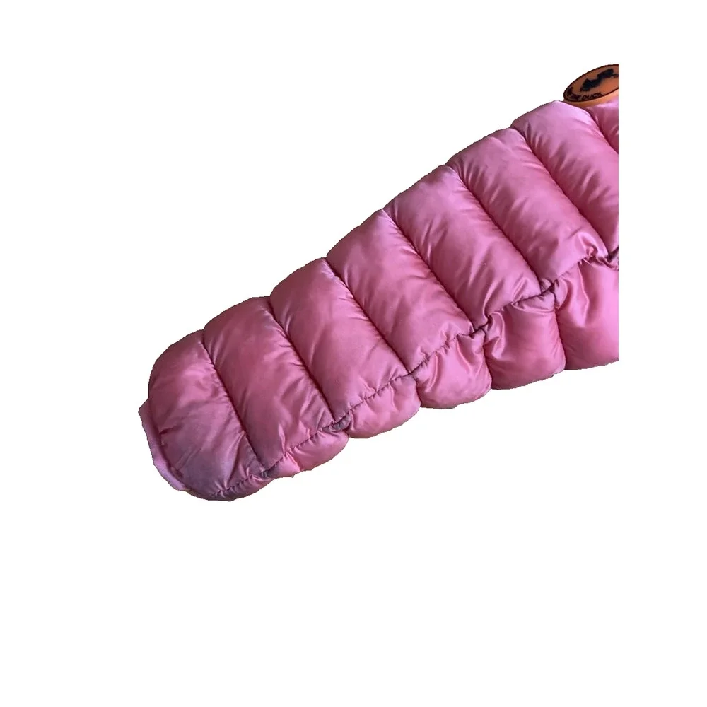 Save The Duck Kids Shiny Hooded Puffer Jacket 2T Pink A001900
